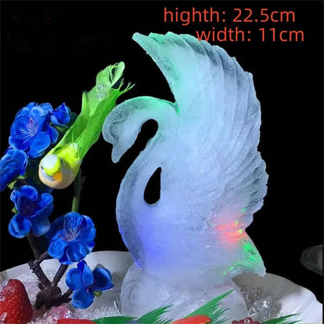 silicone mold Ice sculpture mould ice cube diyMalone carp phoenix Swan  Hourglass castle sailing blessed coco sea fish Bride - AliExpress