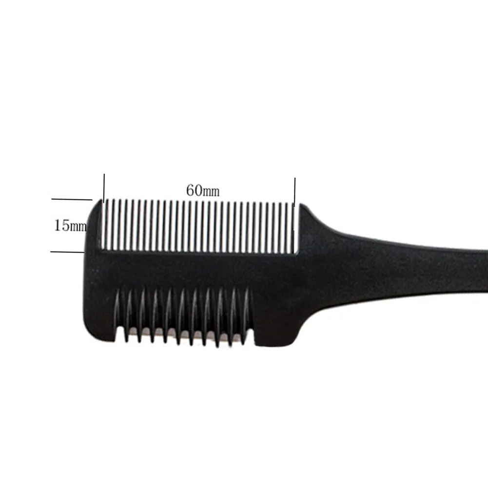 DIY Styling Tools Razor Comb Double Edge Razor Black Handle for Salon Home Hair Cutting Styling for Thin & Thick Hair Trimming
