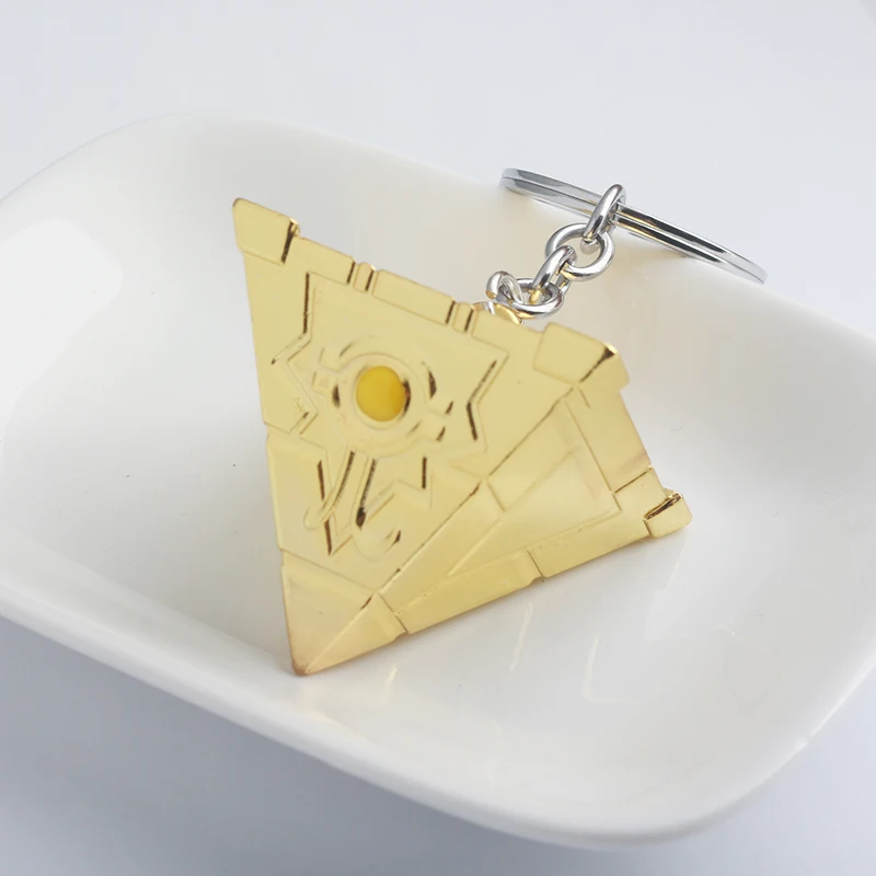 Spiel Yu-Gi-Oh Serie 3D Millennium Pyramide Baustein Anhänger Schlüsselanhänger Schlüsselanhänger für Frauen Männer Schmuck Zubehör Geschenke – Detail 7
