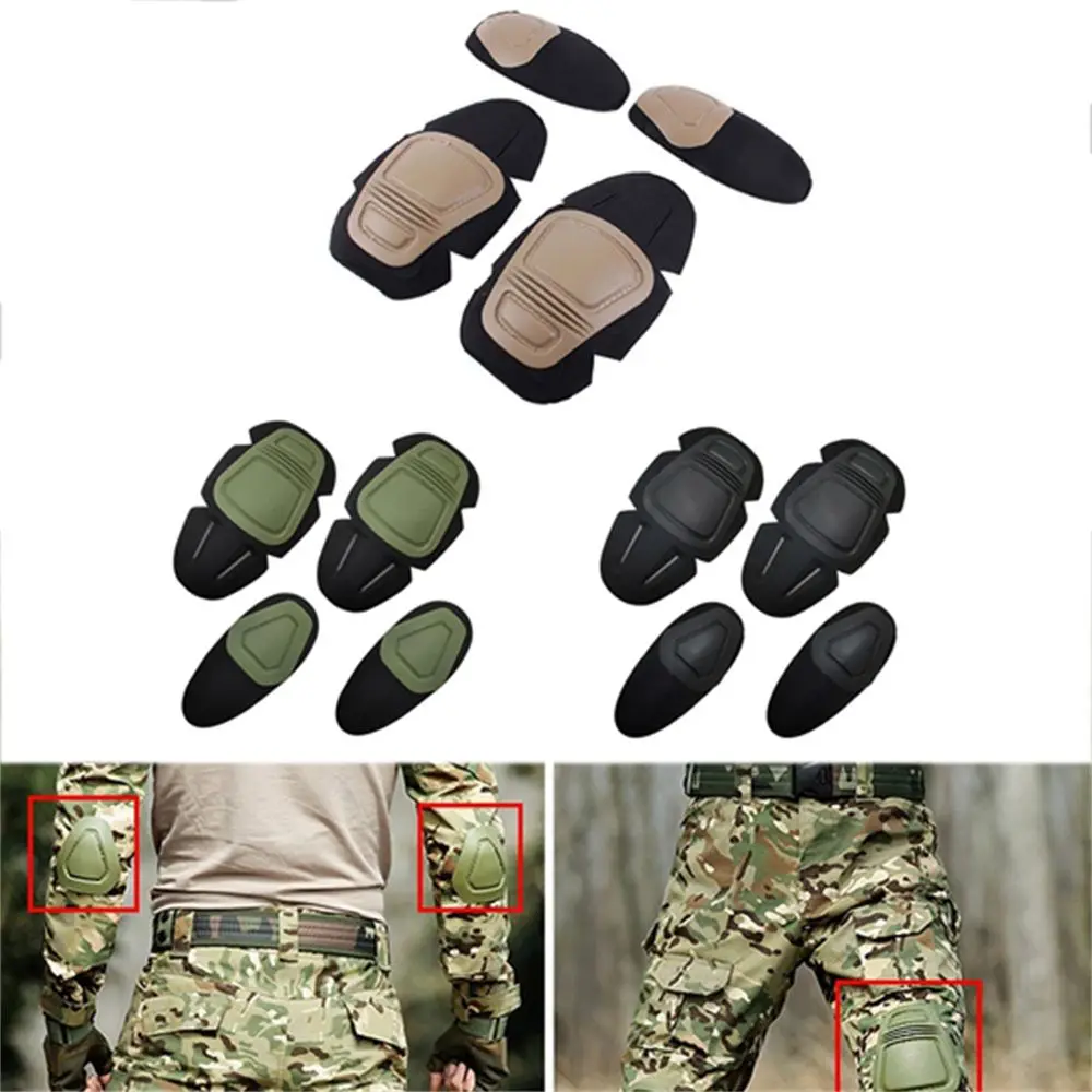 

Interpolated Sports Safety for Paintball Airsoft Knee Protector Set Military Elbow Support Knee Pads Protector Pad Elbow Pads