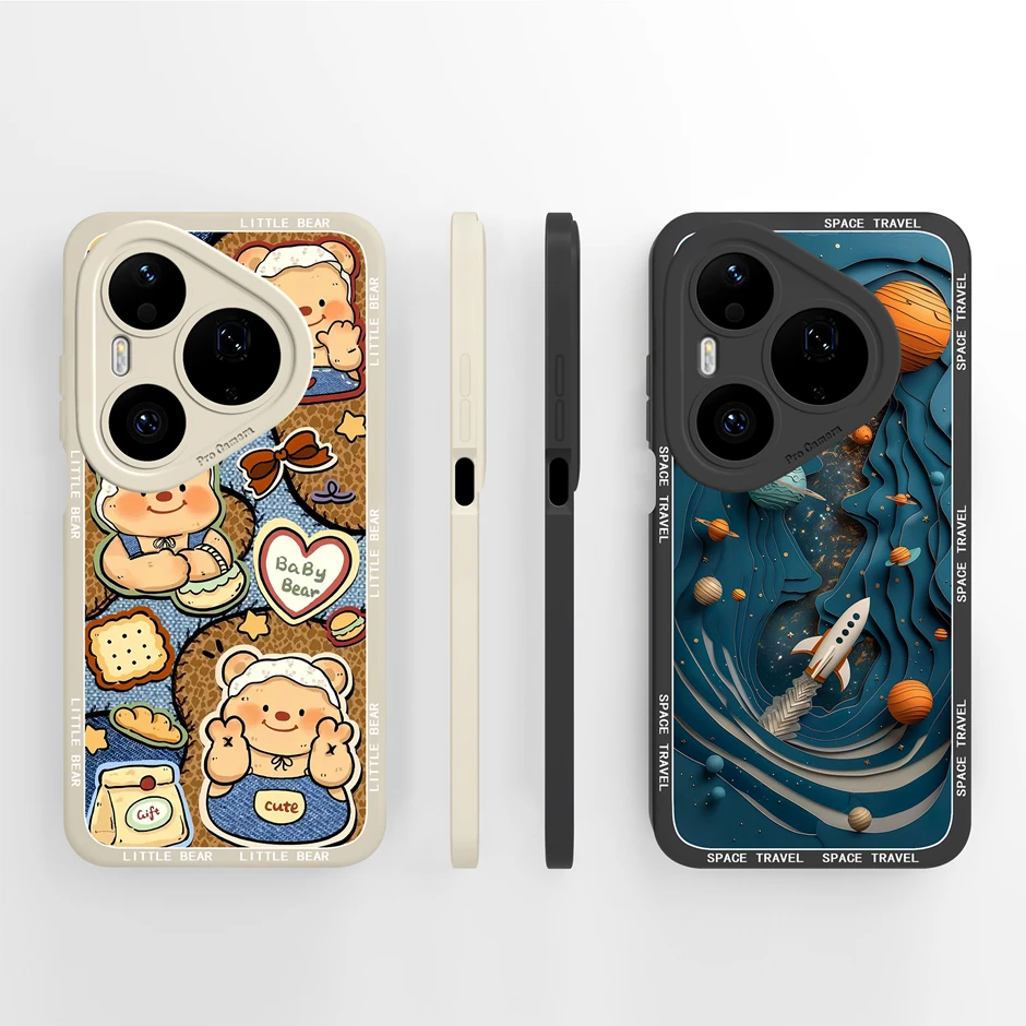 Cartoon Panda Star Portable Soft Minimalist Phone Case Cover