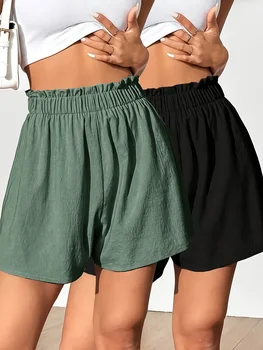 Women's Shorts, Beach Pants, Solid Color, Vacation Style 1