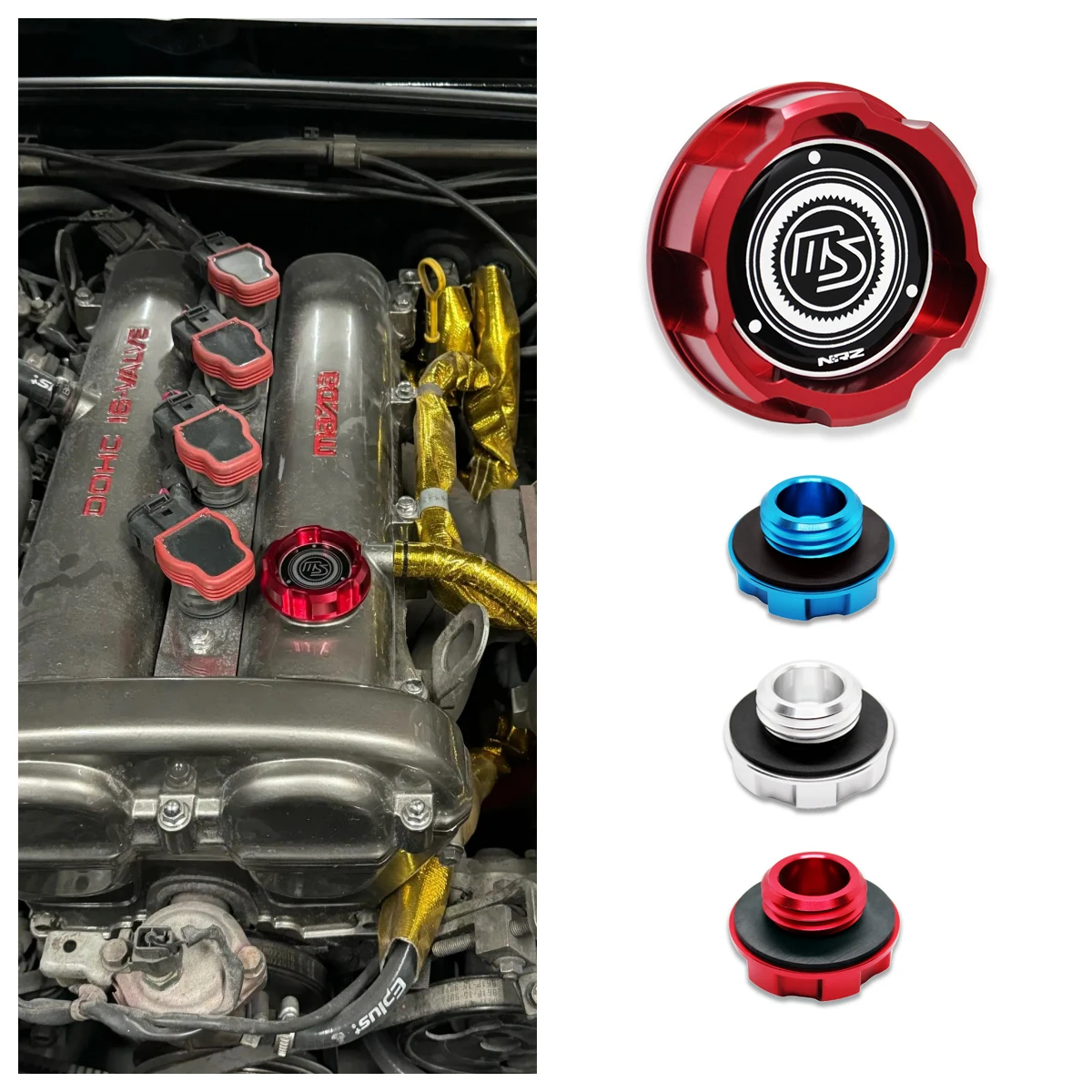 アルミエンジンオイルキャップマツダスピードレーシング RX8 RX7 MIATA