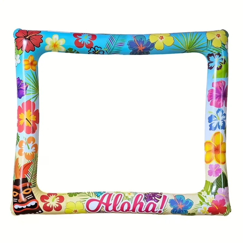 Hawaiianischer Aloha Aufblasbarer Fotobox-Rahmen Tropische Sommer-Strand-Schwimmbad-Party Dekorationszubehör Hochzeits-Fotorequisiten – Detail 5