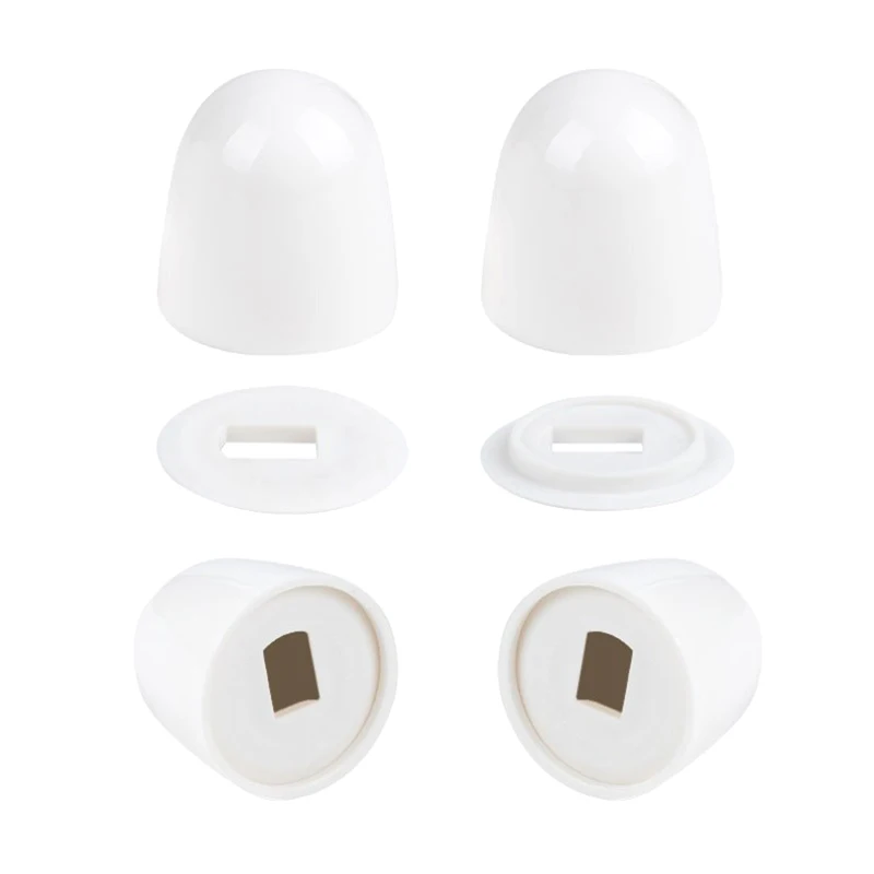 1Set Universal Plastic Toilet Bolt Covers Toilet Bowl Push-on Bolt Screw Caps Decoration For Home Bathroom Accessories