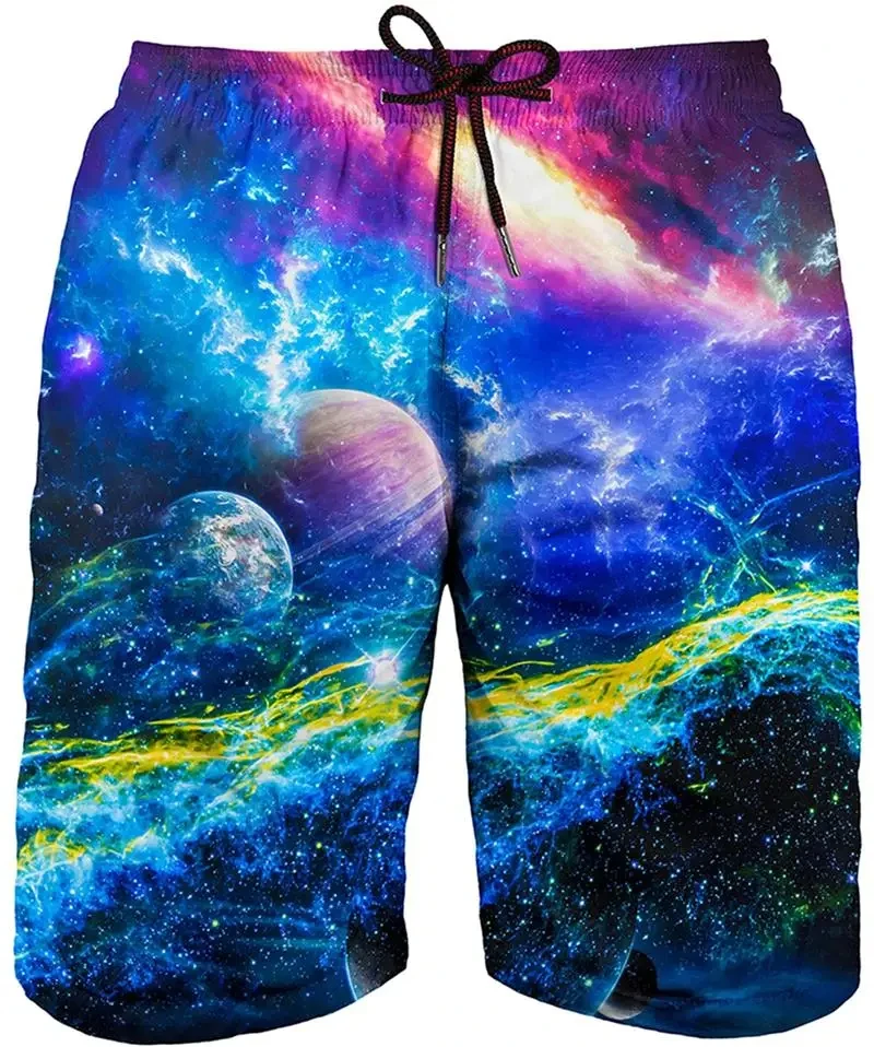 Summer Beach Art Man Swimsuit Men's Floral Board Shorts 3D Print Painting Swimwear Trunks Swimming Sports Mens Swim Wear Hawaii 5