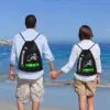 Custom Homs City Free Syria Flag Drawstring Bags Women Men Lightweight Sports Gym Storage Backpack 6