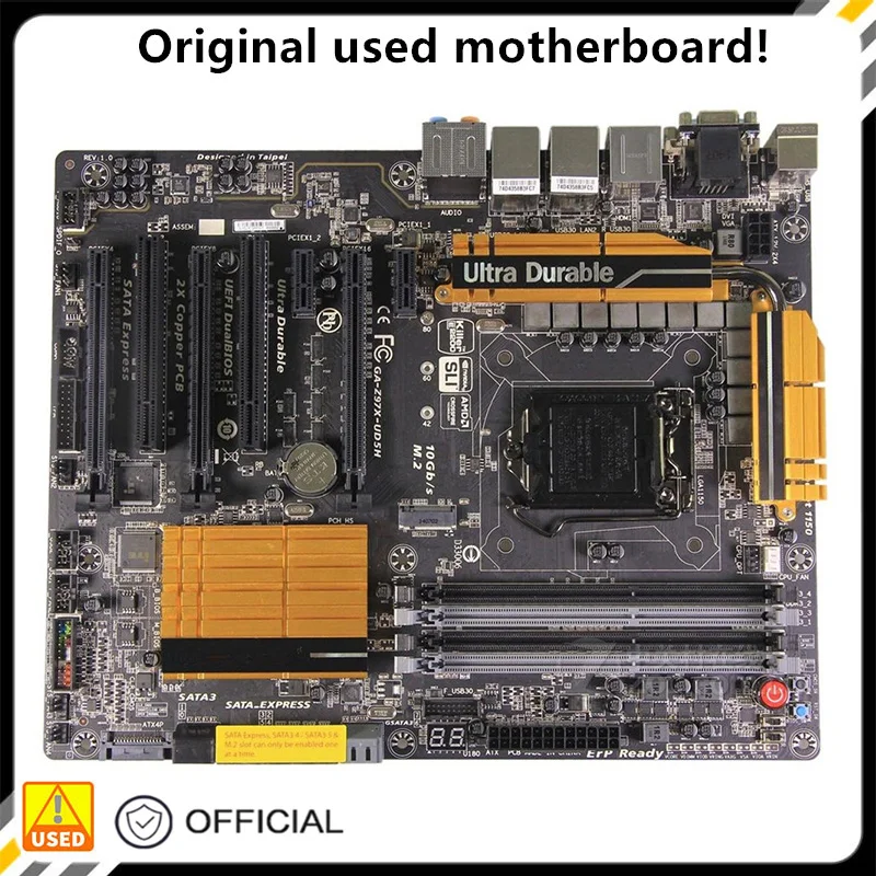 Per Ga-Z97X-Ud5H Z97X-Ud5H Scheda Madre Desktop Z97 Lga 1150 Per Core I7 I5 I3 Ddr3 Sata3 Usb3.0 Scheda Madre Usata Originale