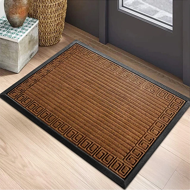 DEXI - Felpudo para puerta de entrada, alfombra de bienvenida, alfombra  interior, bajo perfil, antideslizante