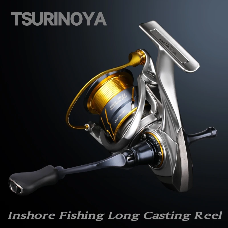TSURINOYA Long Casting Spinning Fishing Reel SURPASS 2000 2500 Aluminum