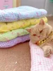 Cute Plaid Dog Cat Cushion  Chic Pet Mat Soft Reversible Washable Pad for Bed, Sofa Non-Slip Comfort Mat for Puppy Kitten Small 3