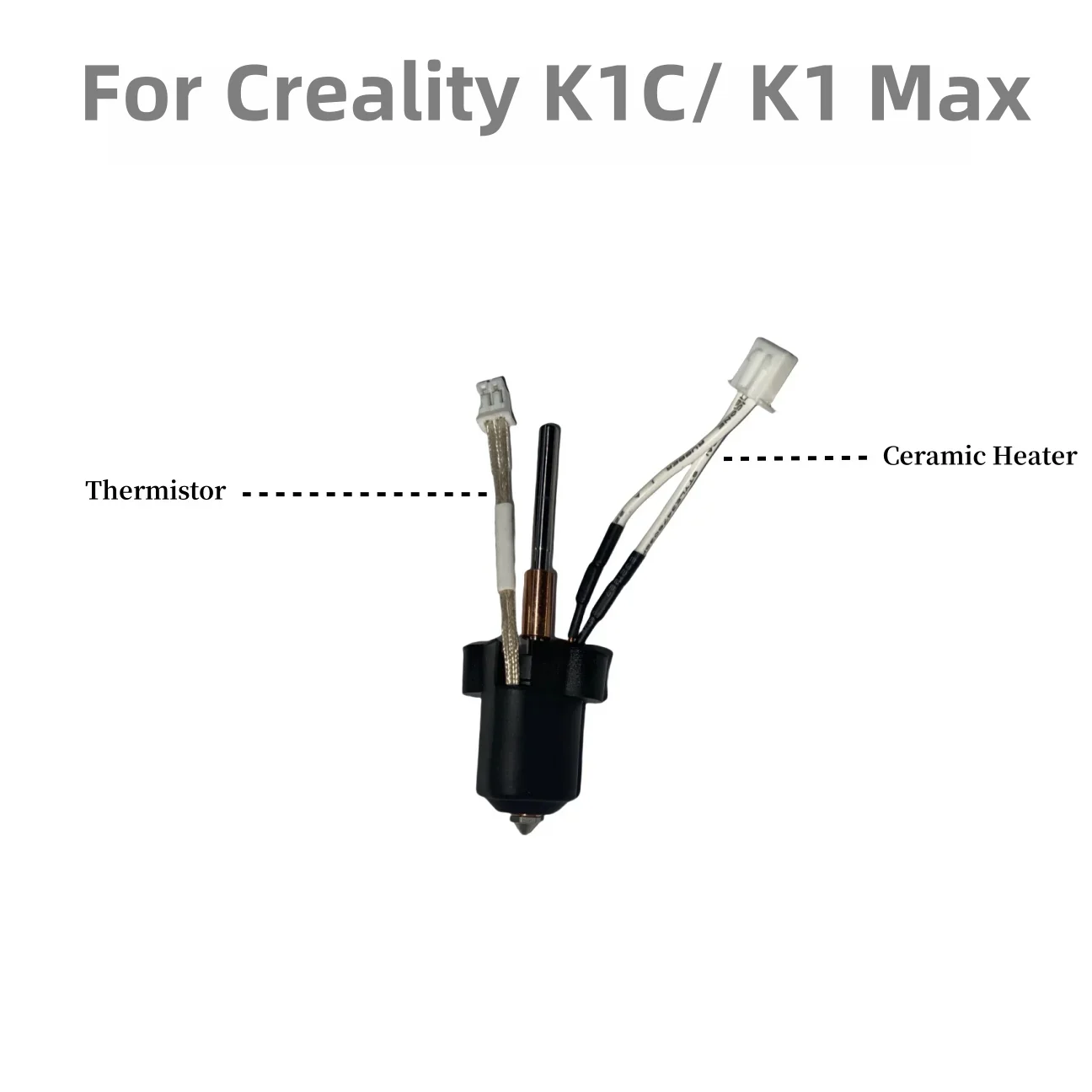 Creality K1C K1 MAX 세라믹 히팅 블록 키트, 퀵 스왑 깍지 키트, 고유량 인쇄 3D 프린터 액세서리