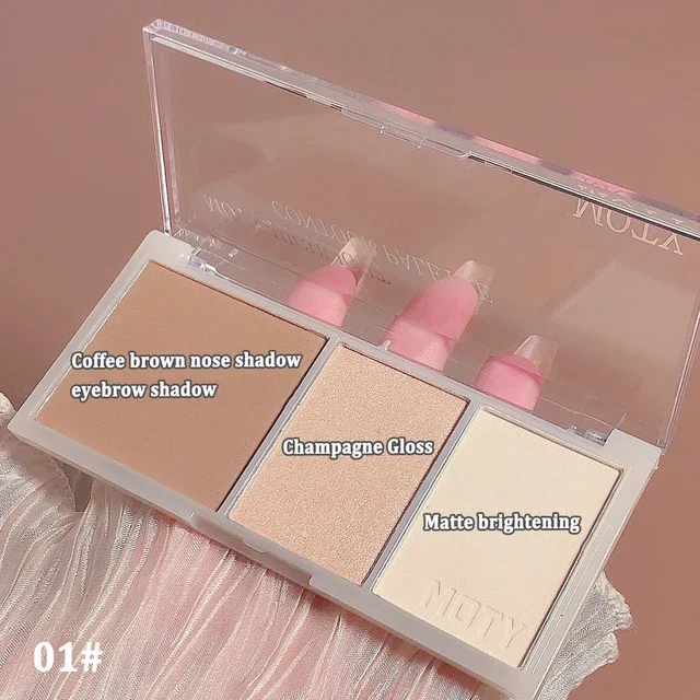 3-Color Bronzer Contouring Palette Image 17