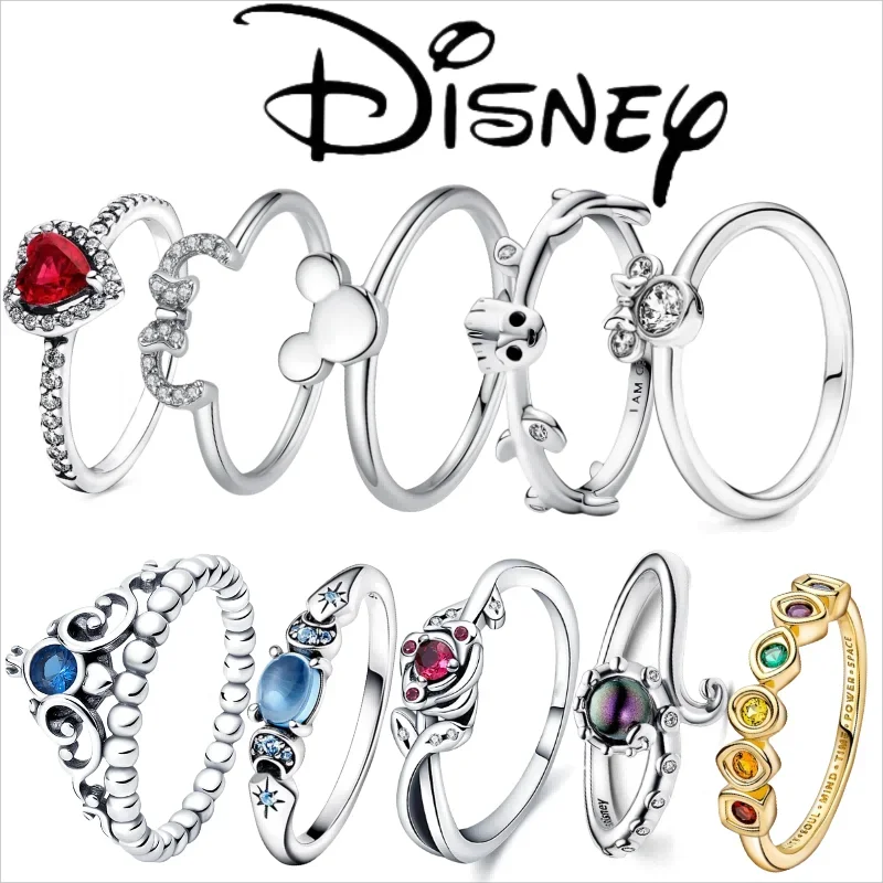 Couples rings Disney new fashion Mickey Mouse women's ring original Valentine's Day jewelry gift couple ring jewelry sets