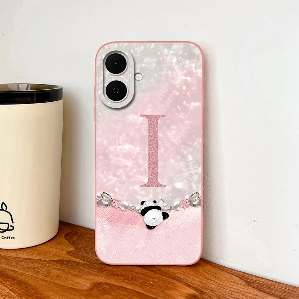 Creative Letters Soft Liquid Silicone Anti-Drop Phone Case with Camera Coverage
