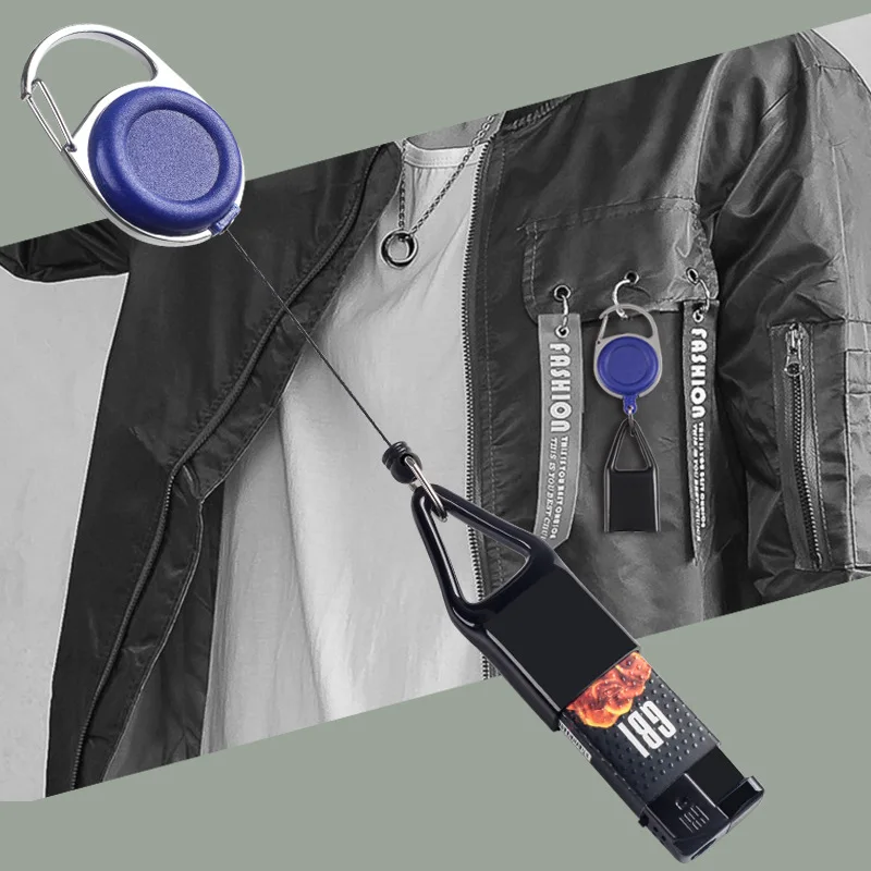 Portable Lighter Case Cover Bag Holder Belt Bag with Keychain Retractable Rope Clip Lighter Bag Case 3