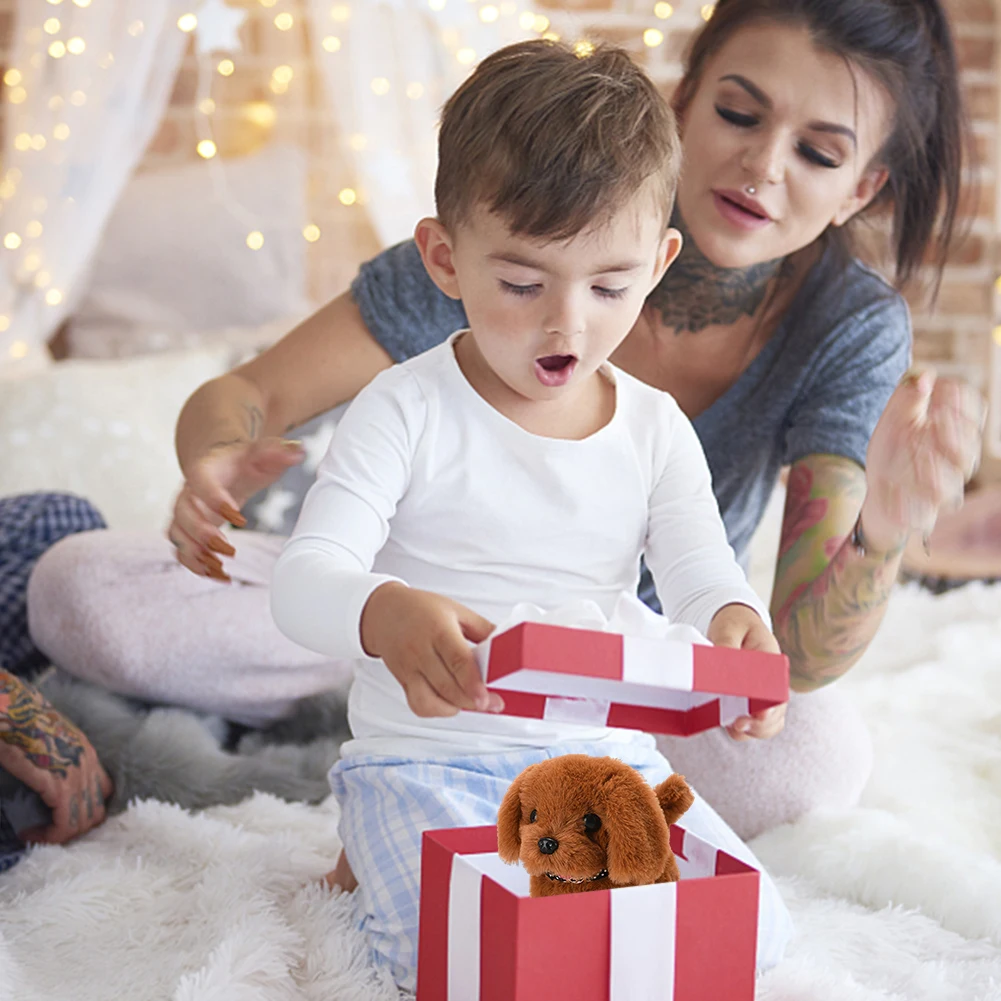 Electronic Walking and Barking Plush Toys Interactive Puppy doll Dog with Remote Control Leash mother kids for Kid Toddler Gifts 3