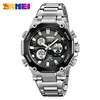 SKMEI 2210 Luxury LED Dual Display Stainless Steel Watch for Men Waterproof Sports Digital Quartz Mens Wristwatches Reloj Hombre 1