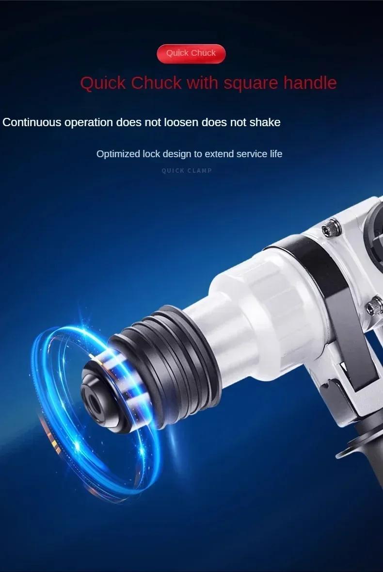 220V Multifunctional Electric Gong and Impact Drill with Dual-use Electric Hammer and Pick Axe Tool for Concrete from Dongcheng 6
