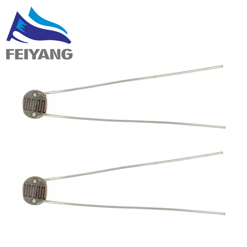 20PCS LDR Photo Light Sensitive Resistor Photoelectric Photoresistor PLR 5528 GL5528 5537 5506 5516 5539 for Arduino DIY