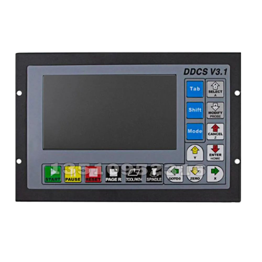 Ddcsv3.1 3/4 축 G-코드 Cnc 오프라인 모션 컨트롤러, 조각 밀용, Ddcs V3.1 + 4 축 E-스톱 Mpg 핸드 휠