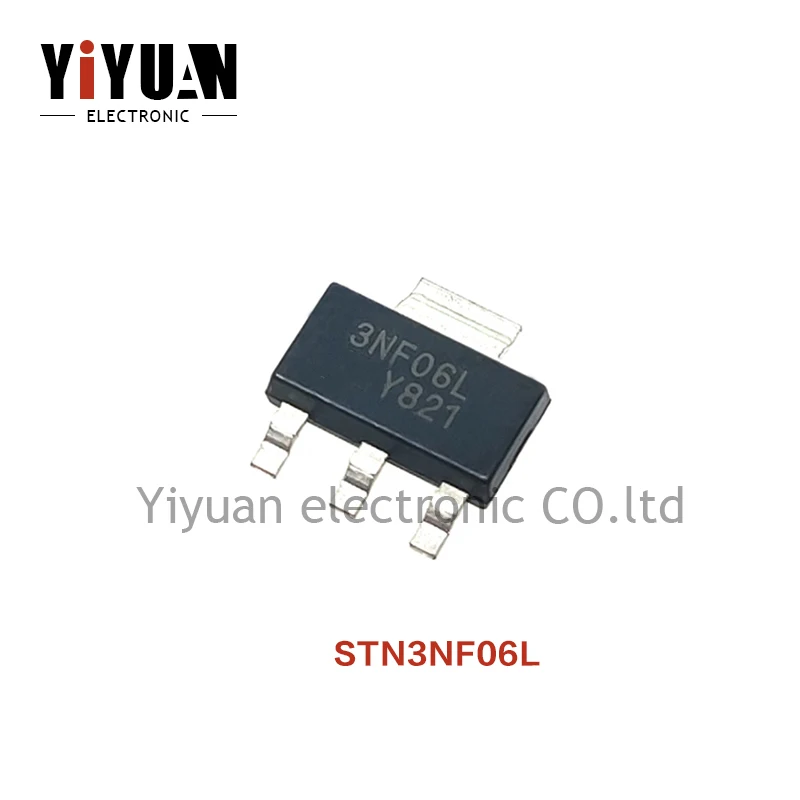 

10PCS NEW STN3NF06L 3NF06L SOT-223-4 4A 60V MOS Field-effect transistor