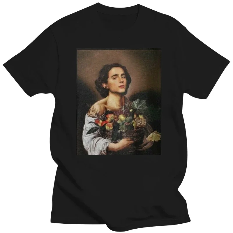 

Classic vintage Timothee Chalamet painting model casual trend street wear summer everyday all-purpose T-shirt for men and women