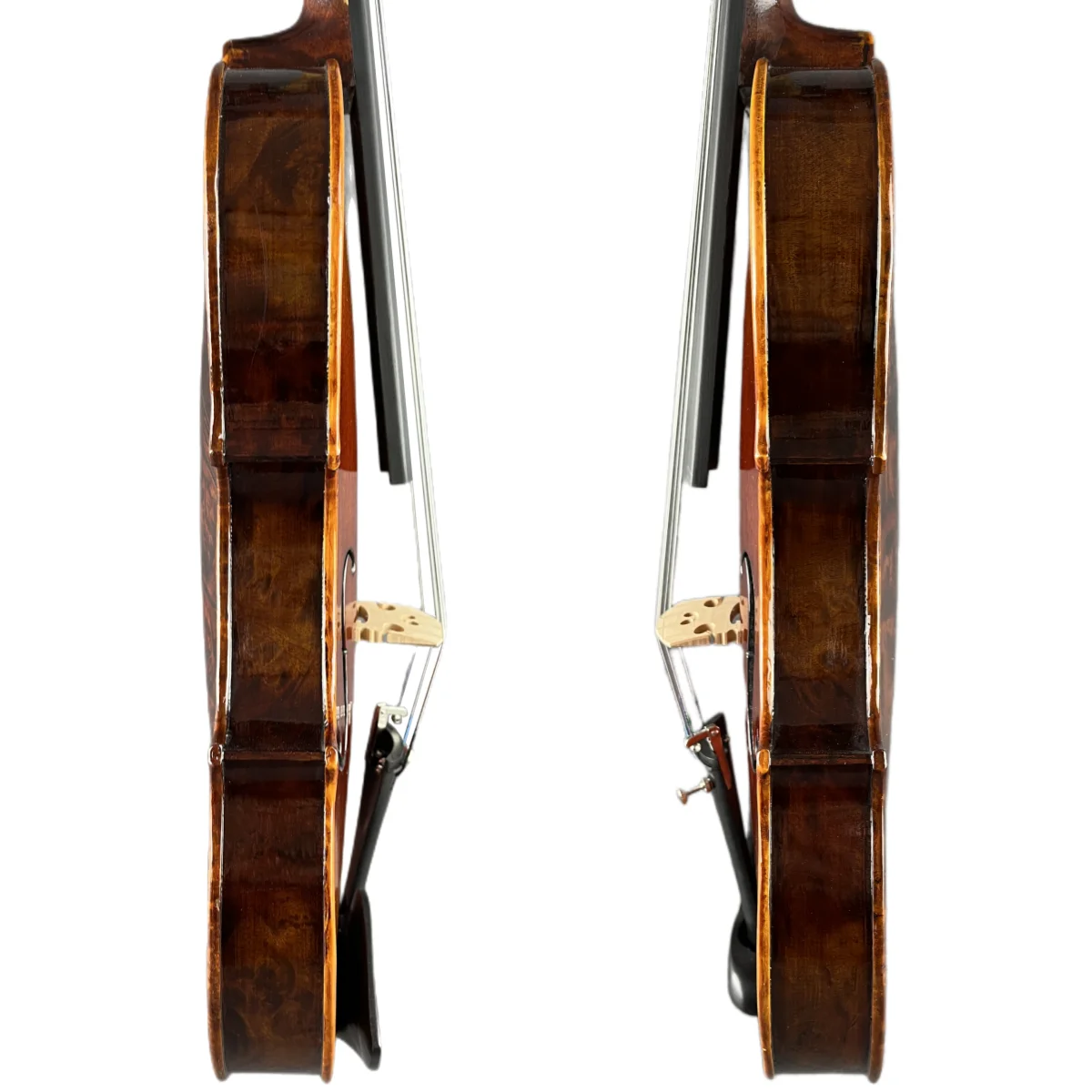 4/4 Italian handmade bird eye maple violin, longan maple wood professional performance