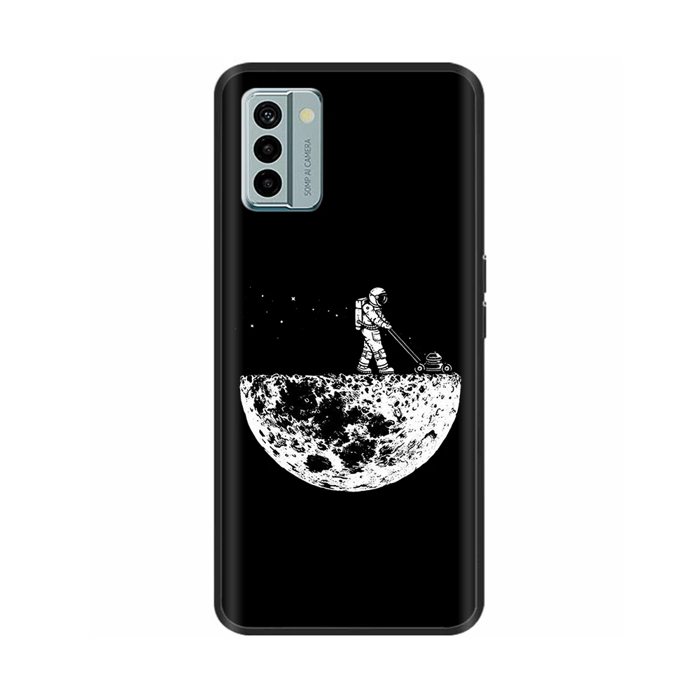Nokia G22 Cool Silicone TPU Protective Shell - Painted Soft Back Cover with Black Bumper
