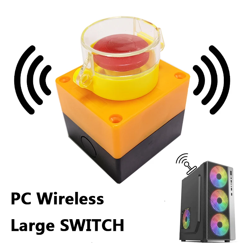 DIY personalized Desktop computer PC wireless power-on button starter wireless remote control PC switch With sticker