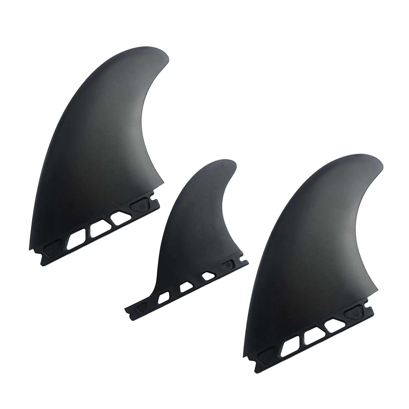 

3 Pieces Soft Top Surfing Fin Replacement Surfboard Fins for Canoe Longboard