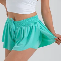 Women‘s 2 in 1 Flowy Running Shorts Casual Athletic Gym Yoga Workout Shorts Spandex Butterfly Tennis Skirts Cute Clothes Summer 2