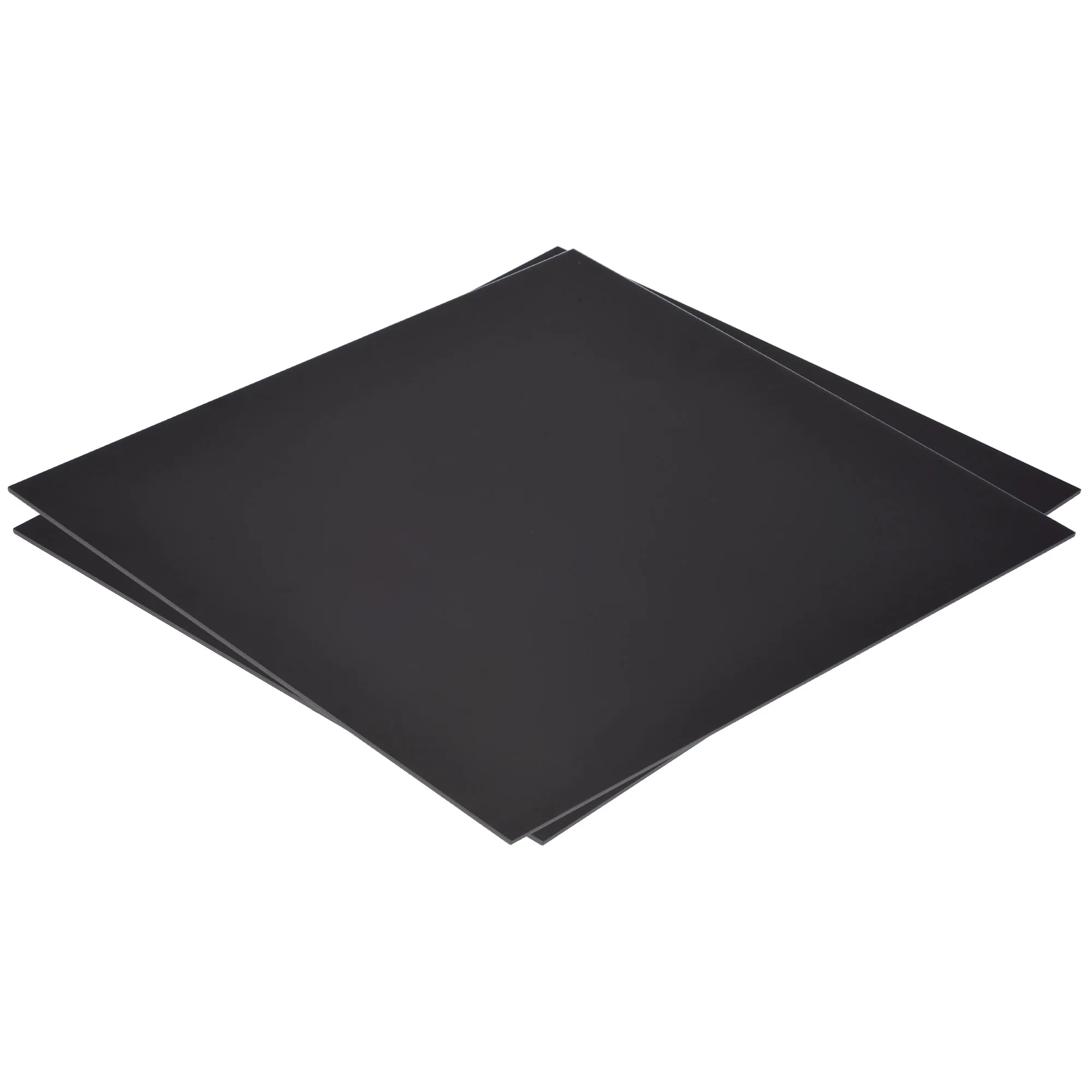 Uxcell-folha Plástica Preta do Abs para o Modelo de Construção Artesanato Faça Você Mesmo 12x12x0.08 Polegada Pcs