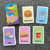 Children's Early Physical Cognition English Word Education Card  Animal Fruits Flashcards Montessori Baby Kids Early Educational 2