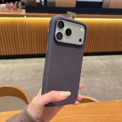 Enhanced Tech Woven Magnetic Phone Case - Magsafe Wireless Charge & Shockproof Protection Cover - iPhone 17 Pro (Purple)