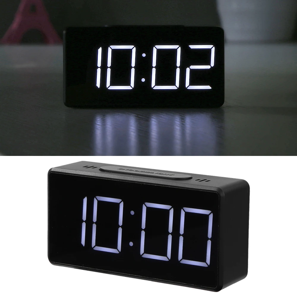 Digital Clock Table Clock LED Digital Alarm Clock Table Clock USB Port Snooze Electronic Dimmer Snooze Temperature Digital Home Decoration