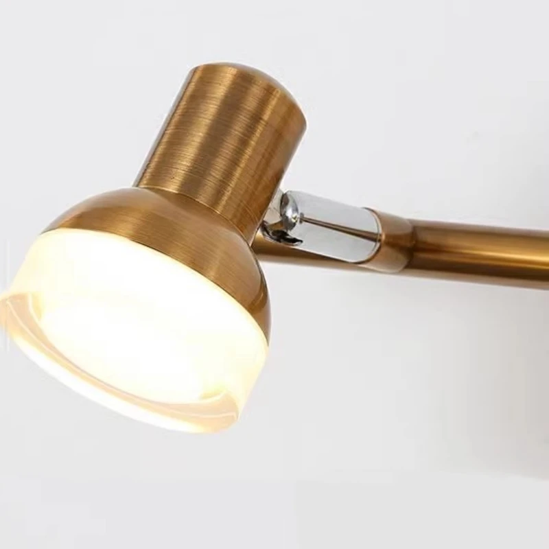 Mirror Headlight Bathroom Led Mirror Front Lights Wall Lamps Nordic Aluminum Bronze And black Toilet Bathroom Cabinet Lamp