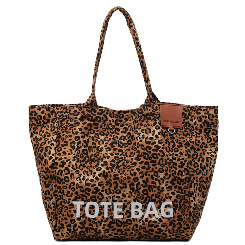 Womens Cheetah Leopard Print Tote Bag Large Capacity Shoulder Bag Weekender Bag for Work Beach Travel and Shopping Grocery