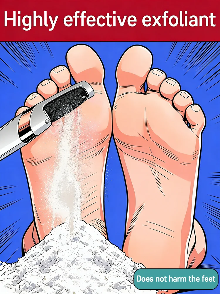Esfoliante Elétrico para Pés, Removedor de Calos e Calosidades, Remove Pele Seca_voghion.com