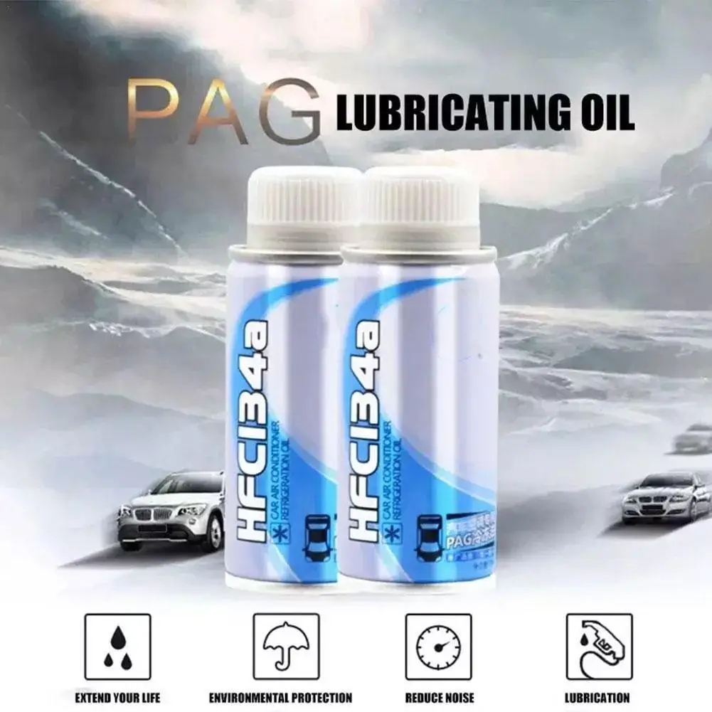 2pcs Automotive Air Conditioning Compressor Refrigeration Oil Lubricant High-efficiency Special Refrigerant