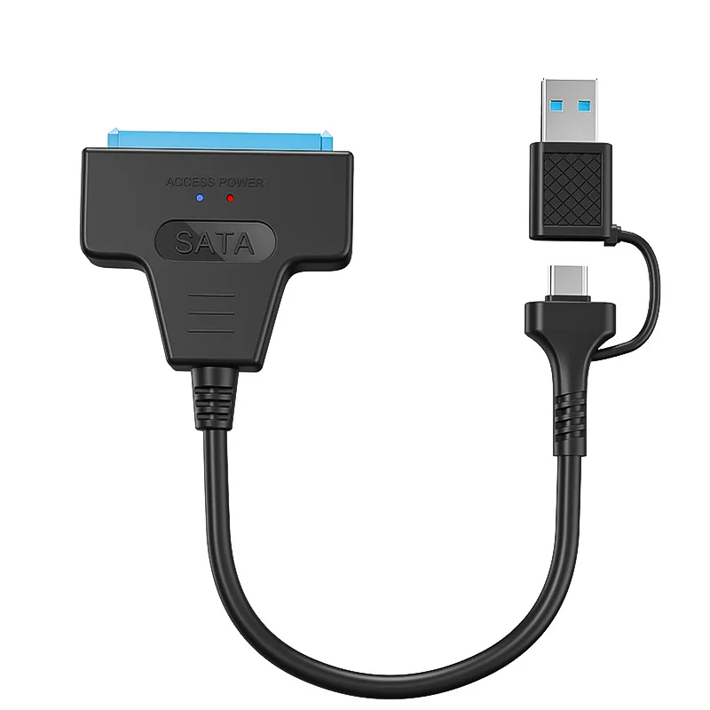 Adaptateur de disque dur USB 3.0 vers SATA III, câble 3.1 vers USB 3.0, compatible avec les disques durs 2.5 ", prise en charge SSD UASP, nouveau