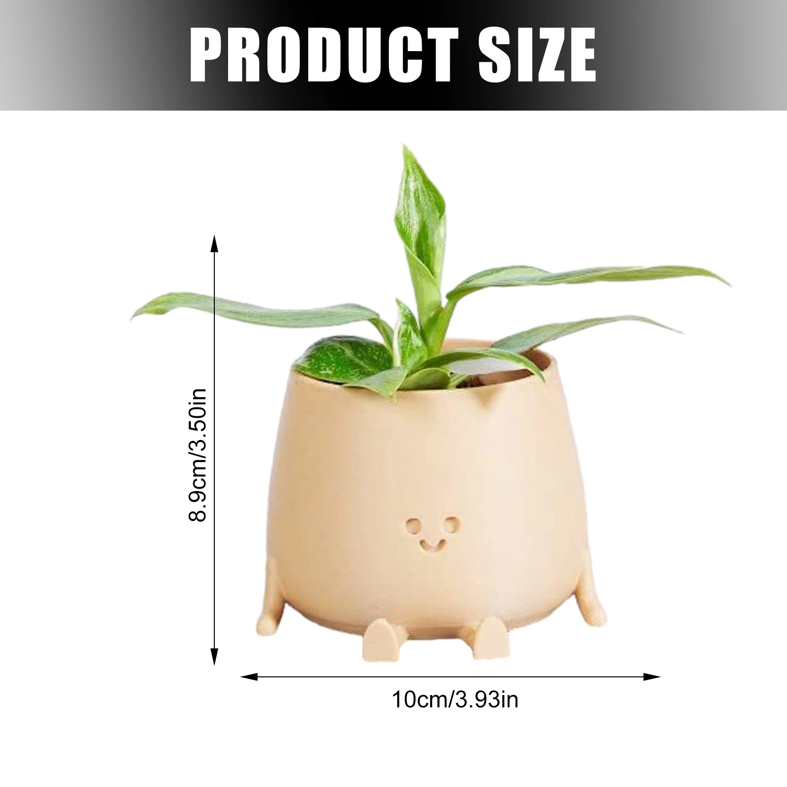 1pc fioriera sospesa in resina vaso rustico porta piante grasse design dal volto sorridente con base altalena giardino esterno decorazioni per la casa
