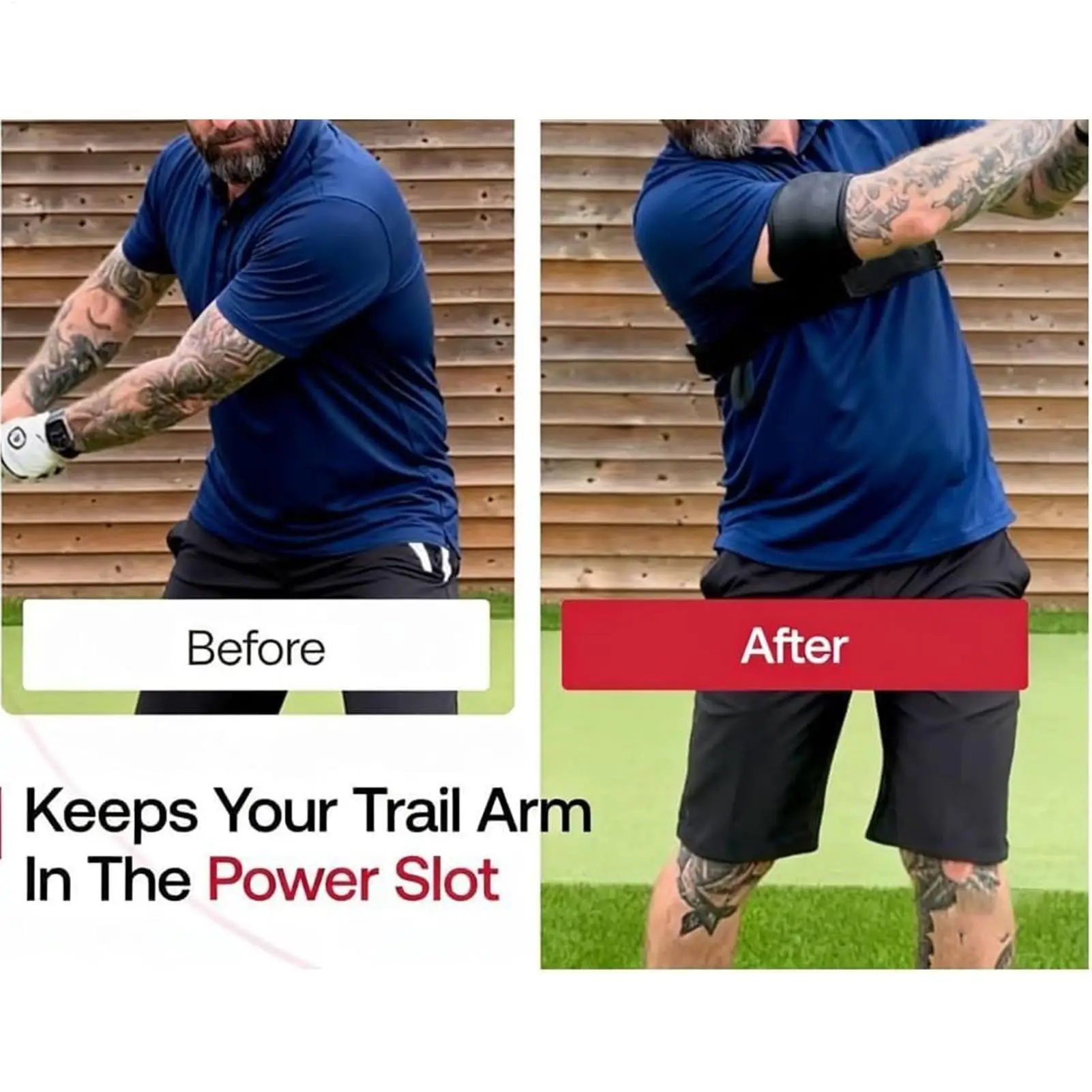 조절 가능한 나일론 탄성 밴드 팔 연결 장치가 있는 골프 스윙 트레이너, 골퍼들의 정확성 및 자세 개선을 위한 훈련 보조 도구