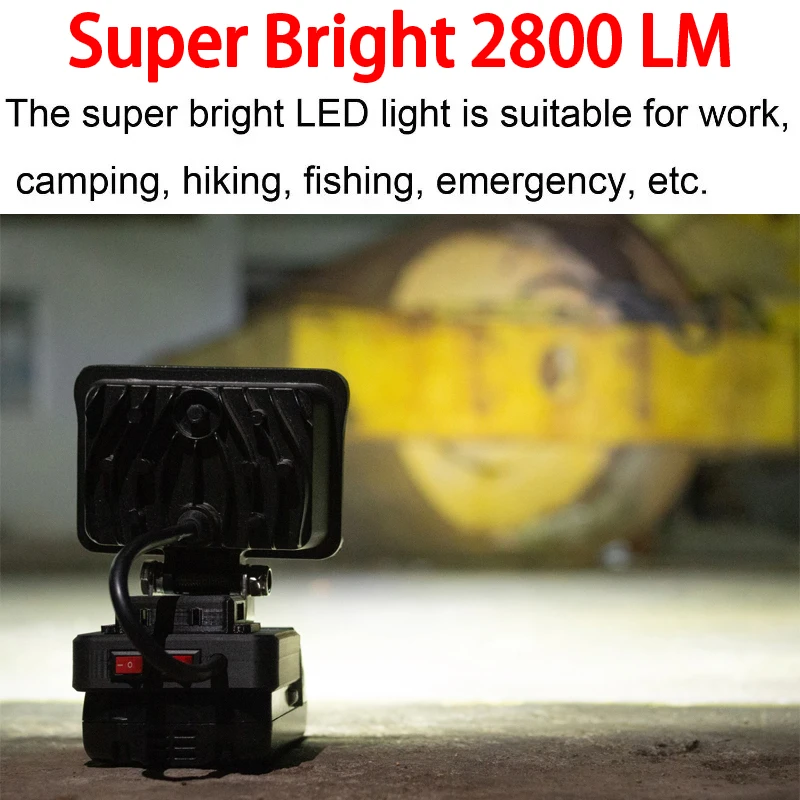 Portable 12W LED Work Light for Hitachi 18V Li-ion Battery with