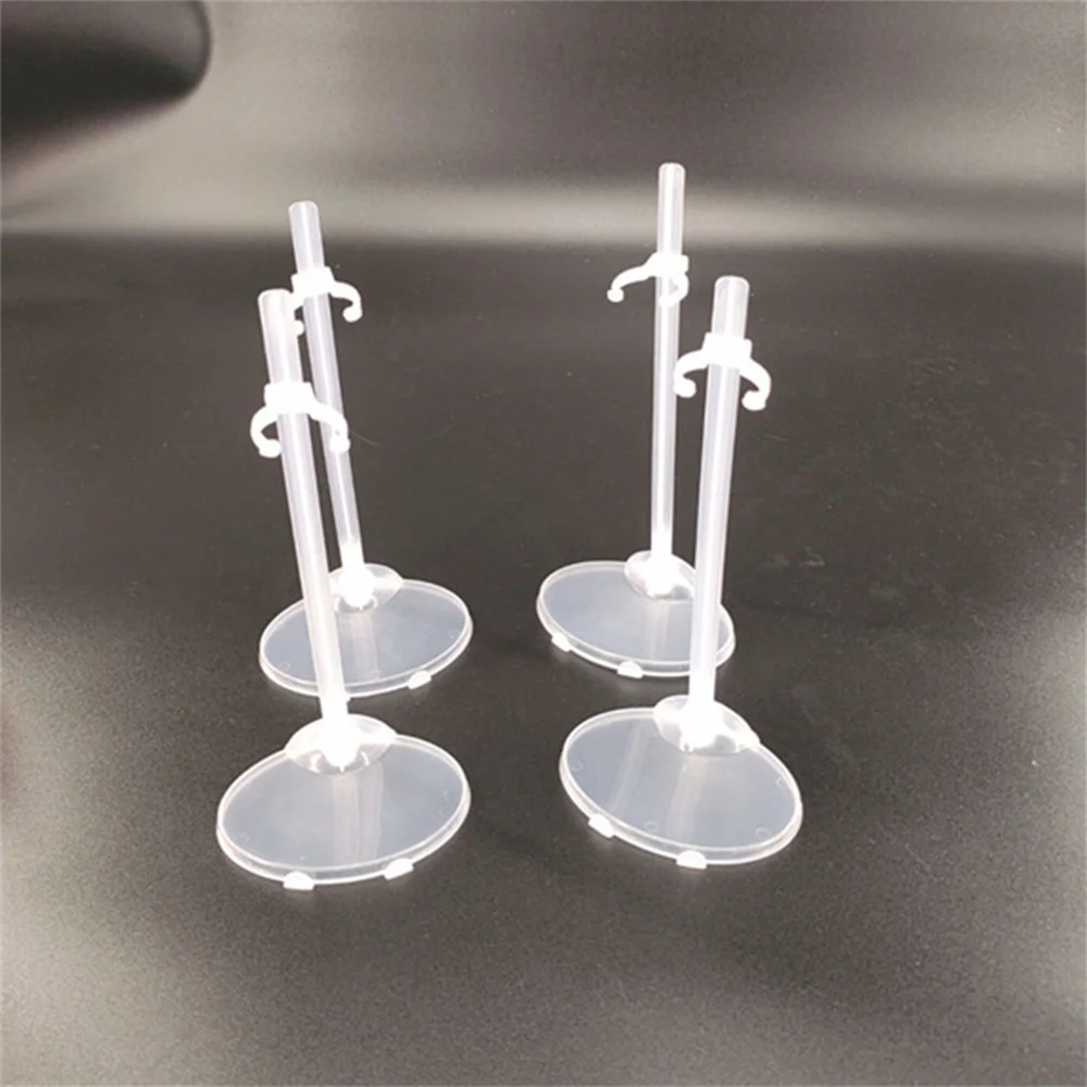 3pcs Adjustable Doll Stand Holder - White Display Base Support For 4-8 Inch Action Figures & Dolls