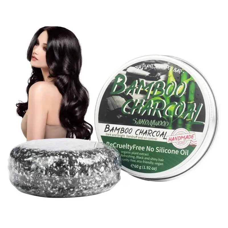 Charcoal Shampoo Bar Grey Hair Removal Unisex Reverse Grey Hair Black