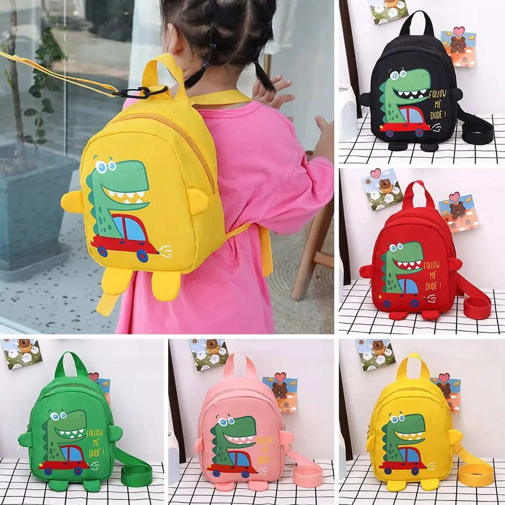 Children Cartoon Dinosaur Safety Harness Kindergarten Schoolbag Anti-lost Backpacks Toddler Rucksack School Bags 1