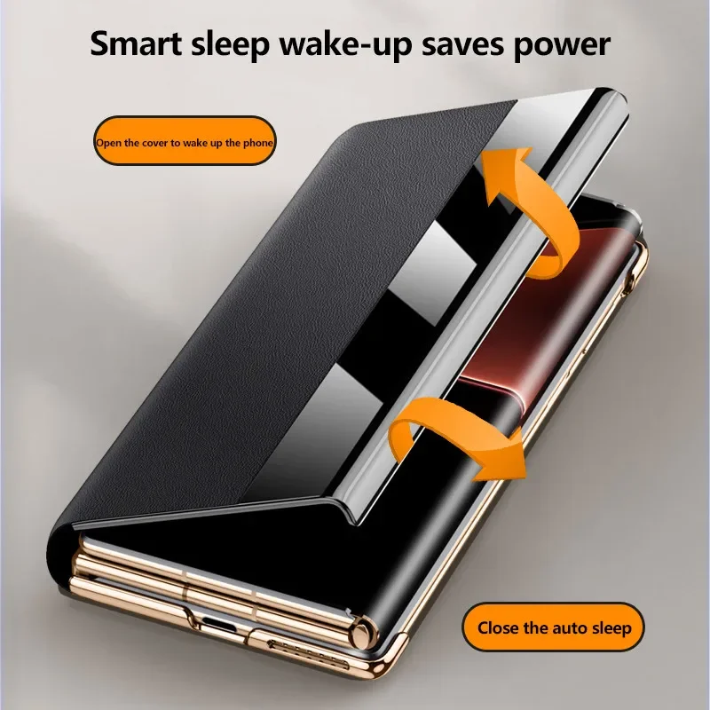 Premium Rotating Stand PU Leather Flip Book Cover
