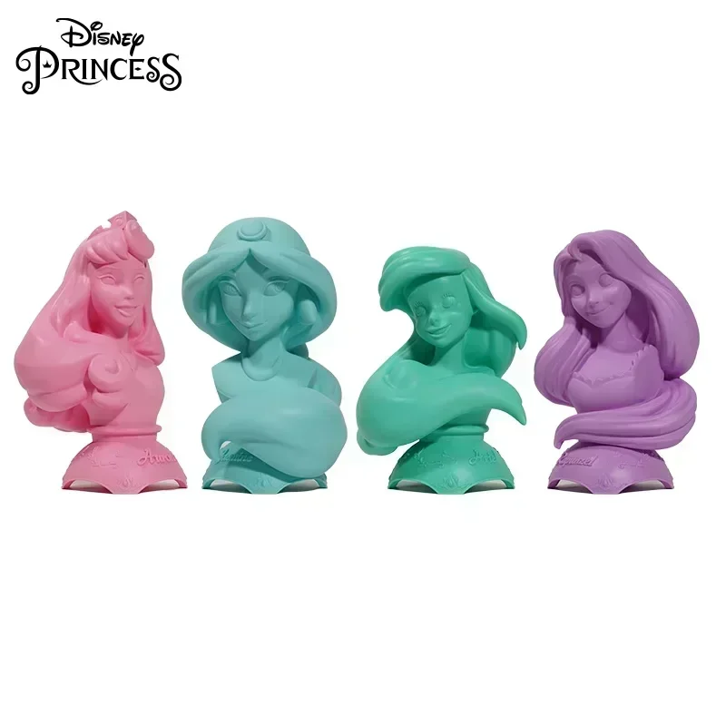 

Anime Disney Princess Figure Love At First Sight Series Half Bust Ariel Belle Cartoon Collect Model Desk Decor Statue Toys Gift