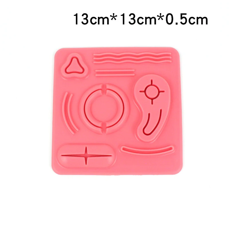 Surgical Suture Lifelike Training Skin Operate Suture Practice Model Training Pad Needle Scissors Tool Kit Teaching veterinary surgical instruments